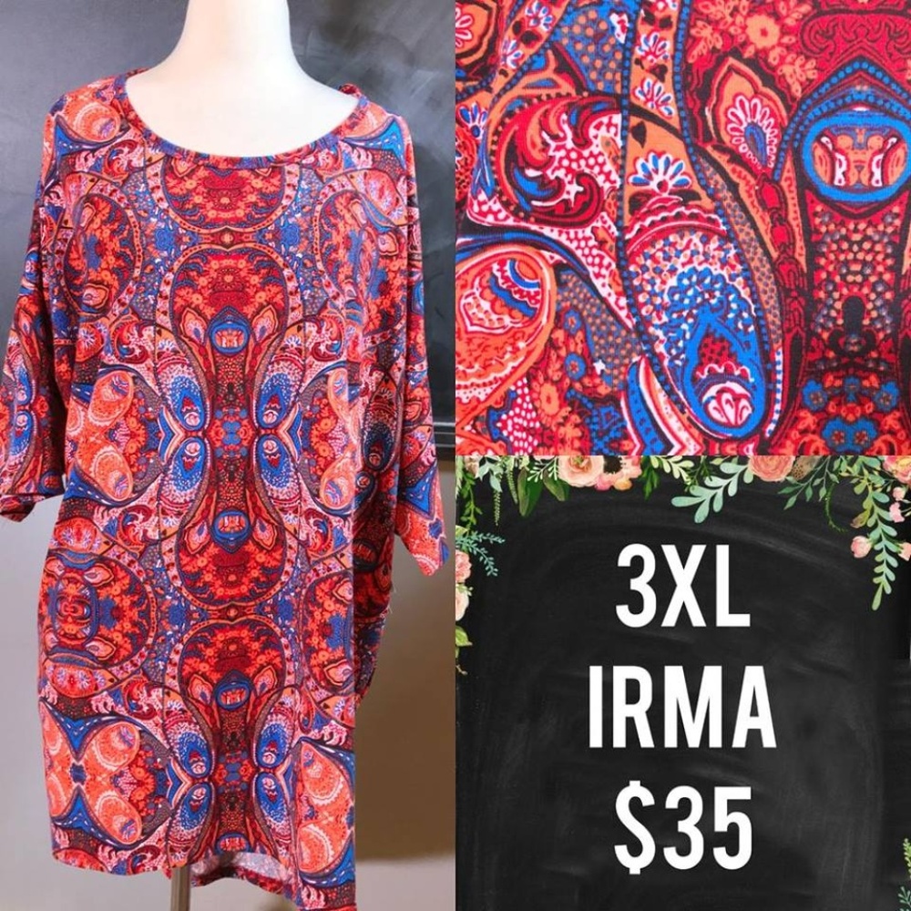 NEW LuLaRoe Irma Tunic 3XL